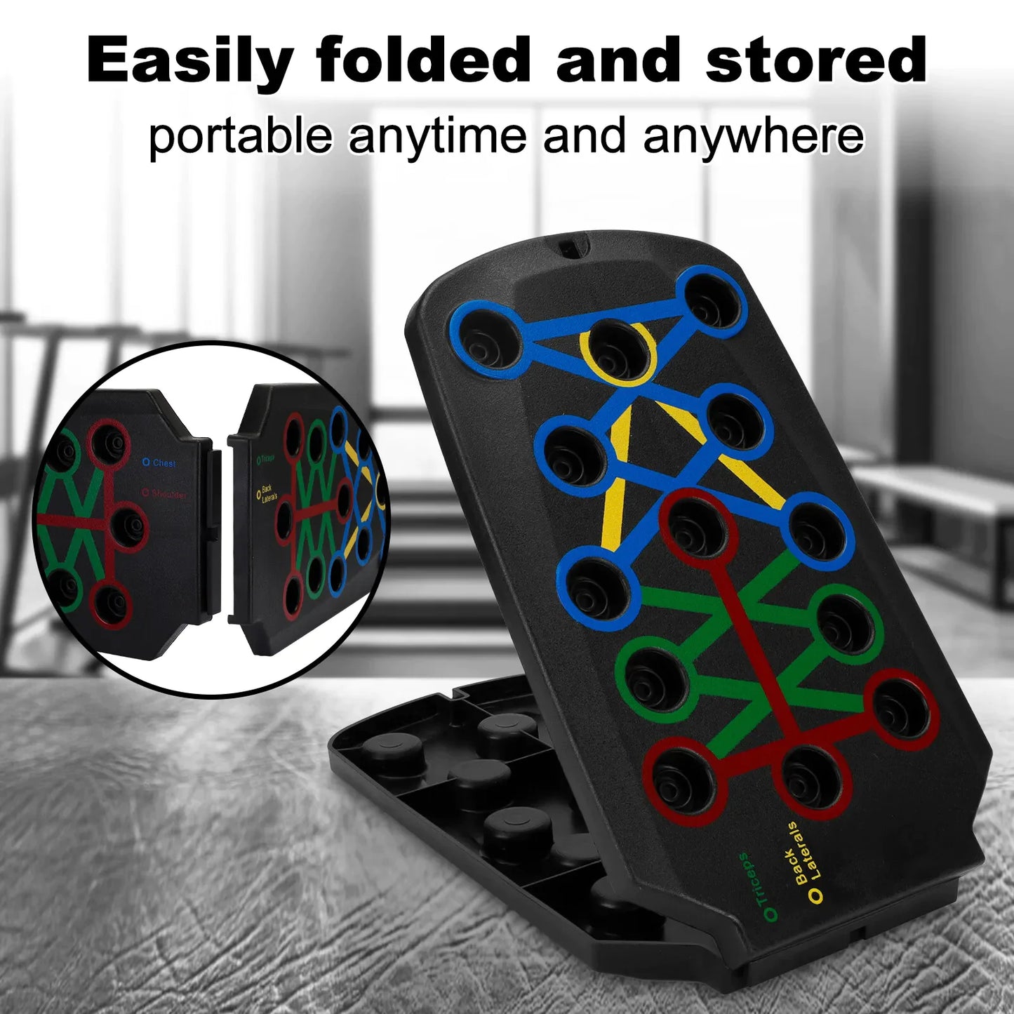 28 in 1 Push Up Rack Board System Fitness Workout Train Home Gym Exercise Stands